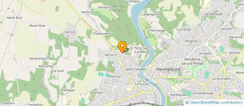 localisation de l'entreprise SCI CHENG DE  QUIMPERLE