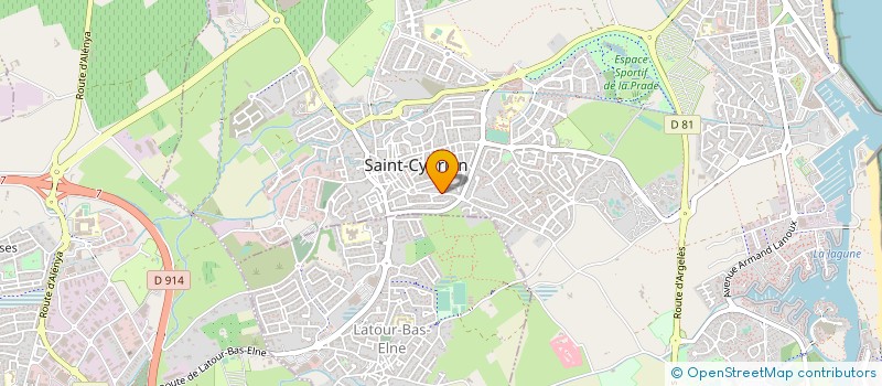 localisation de l'entreprise SCI CHENIER 66750  SAINT-CYPRIEN