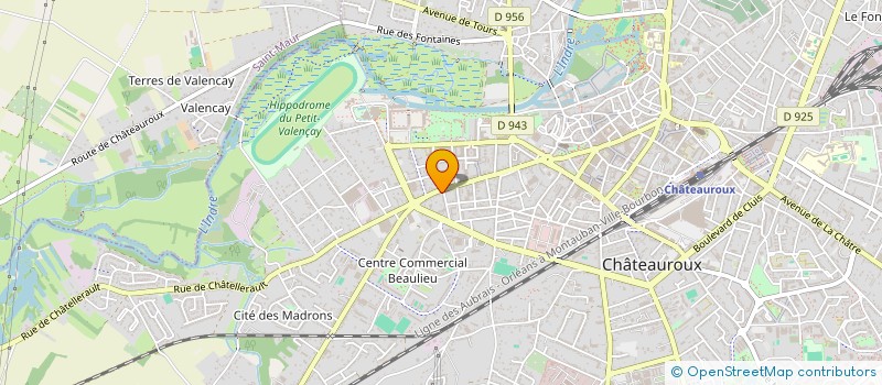 localisation de l'entreprise SCI CHENIEUX-LOUYAT à CHATEAUROUX