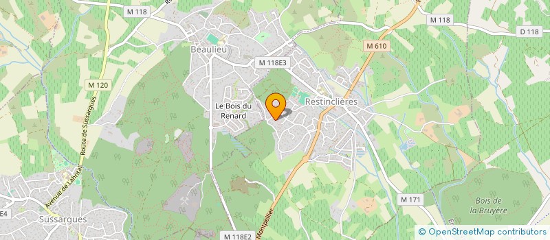 localisation de l'entreprise SCI CHENIVESSE-LAOUDJ  RESTINCLIERES