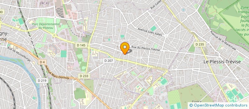 localisation de l'entreprise SCI CHENNEVIERES à CHAMPIGNY-SUR-MARNE