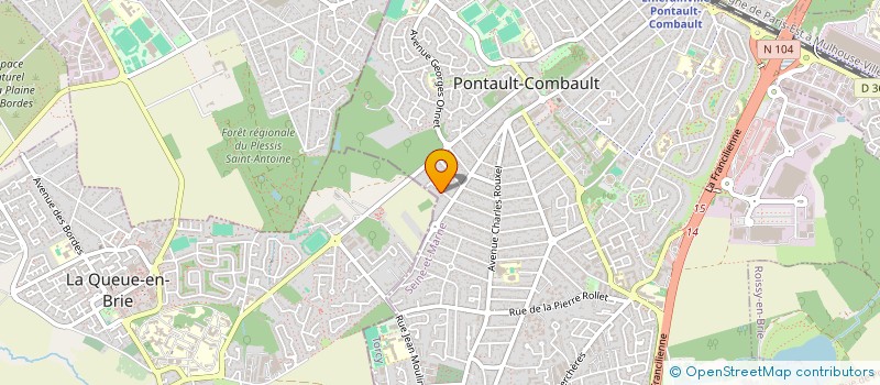 localisation de l'entreprise SCI CHENNEVIERES à PONTAULT-COMBAULT