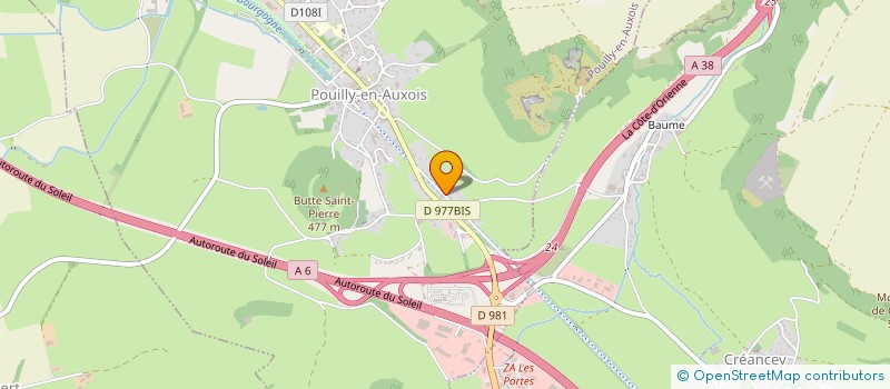 localisation de l'entreprise SCI CHENO  POUILLY-EN-AUXOIS