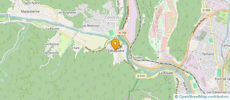 localisation de l'entreprise SCI CHENOA  CENDRAS