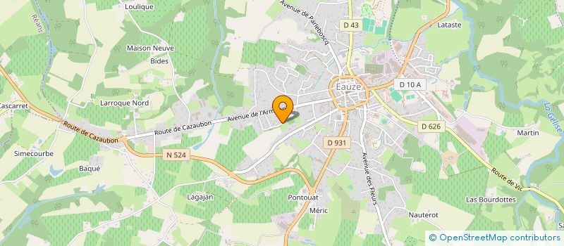 localisation de l'entreprise SCI CHENONCEAUX  EAUZE