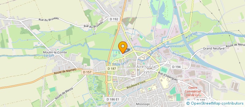 localisation de l'entreprise SCI CHENOVEDIS  AIRE-SUR-LA-LYS