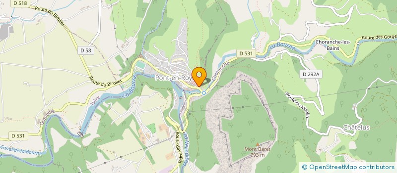 localisation de l'entreprise SCI  CHEOPS  PONT-EN-ROYANS