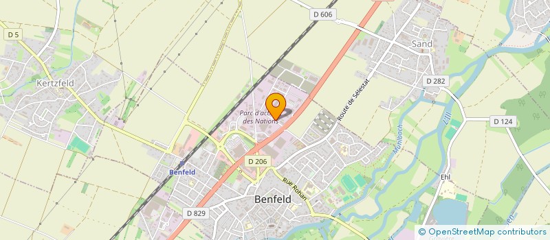 localisation de l'entreprise SCI CHER67  BENFELD