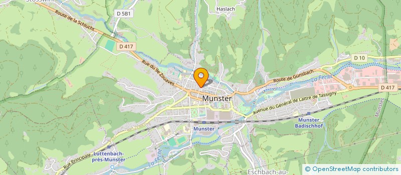 localisation de l'entreprise SCI CHERAMY  MUNSTER