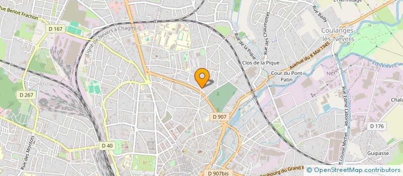 localisation de l'entreprise SCI CHERAZEDE à NEVERS