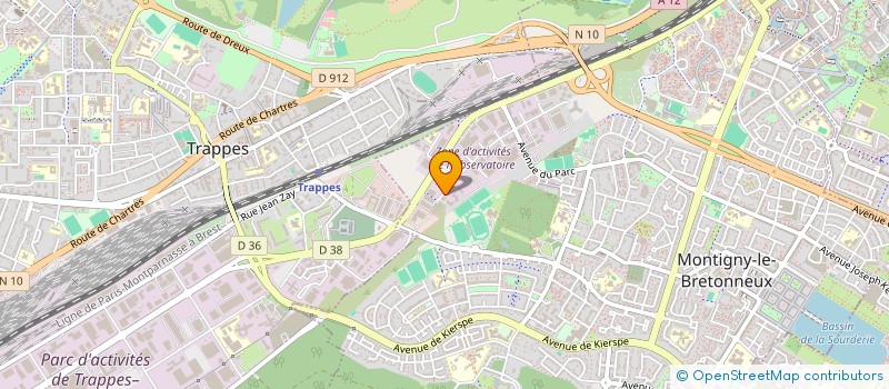 localisation de l'entreprise SCI CHERBRECOR  MONTIGNY LE BRETONNEUX