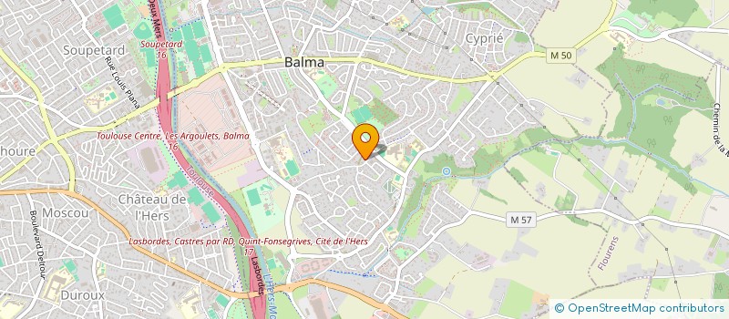 localisation de l'entreprise SCI  CHEREAU BARDIN  BALMA