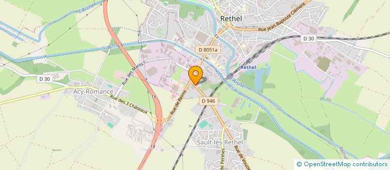 localisation de l'entreprise SCI CHERET  SAULT-LES-RETHEL