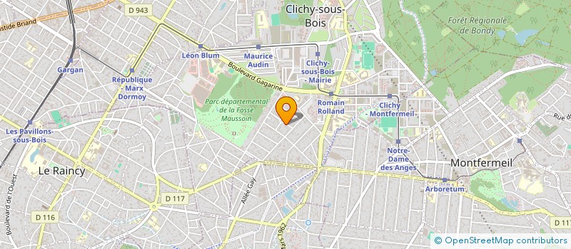 localisation de l'entreprise SCI CHERIF à CLICHY-SOUS-BOIS