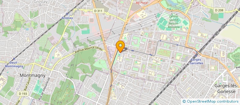 localisation de l'entreprise SCI CHERIF IMMOBILIER à SARCELLES