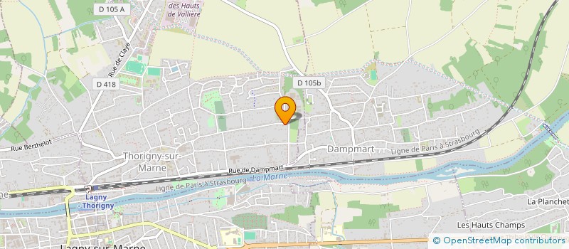 localisation de l'entreprise SCI CHERIFI  THORIGNY-SUR-MARNE