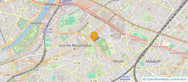 localisation de l'entreprise SCI CHERISEY CHAPTAL à ISSY-LES-MOULINEAUX