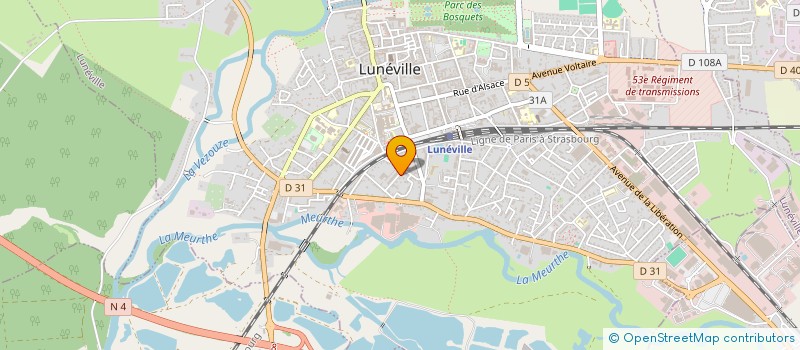 localisation de l'entreprise SCI CHERON TMK  LUNEVILLE