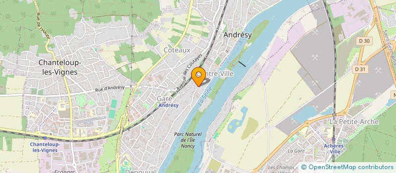 localisation de l'entreprise SCI CHERQUEFOSSE MOSSON  CHANTELOUP-LES-VIGNES