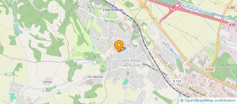 localisation de l'entreprise SCI CHERRY BOOP  SAINT-ALBAN-DE-ROCHE