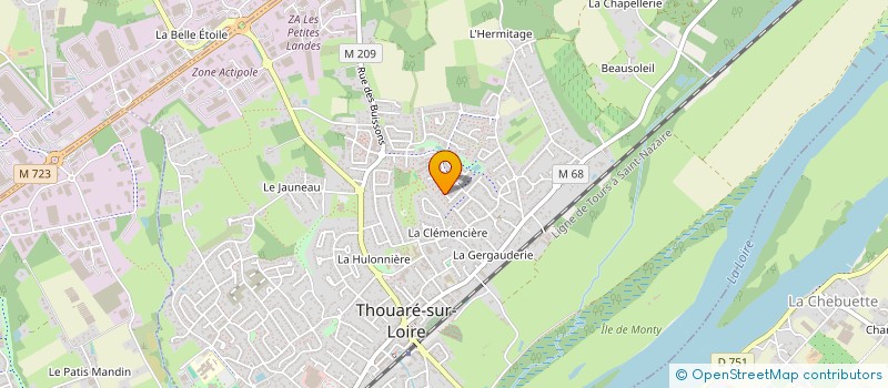 localisation de l'entreprise SCI CHERSA  THOUARE-SUR-LOIRE