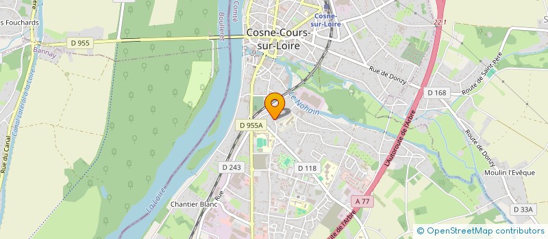 localisation de l'entreprise SCI CHERTIER à COSNE-COURS-SUR-LOIRE