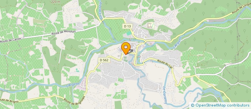 localisation de l'entreprise SCI CHERUBINI  CARCES