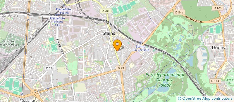localisation de l'entreprise SCI CHERVIER à STAINS