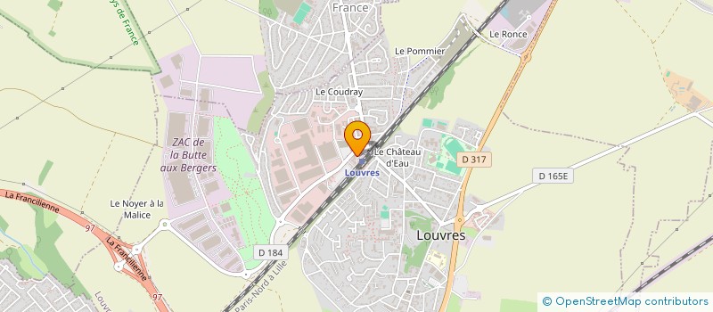 localisation de l'entreprise SCI CHERYNE  LOUVRES