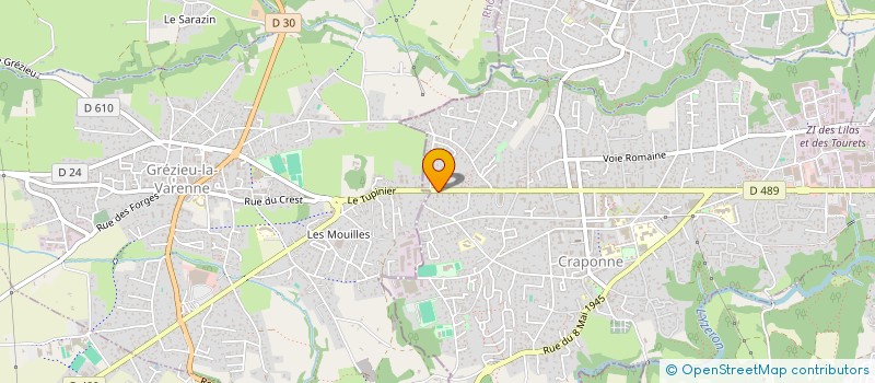 localisation de l'entreprise SCI CHESER  CRAPONNE