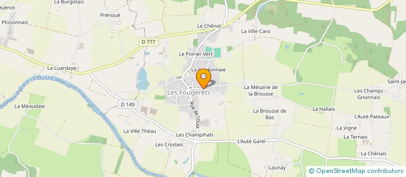 localisation de l'entreprise SCI CHESNAIS & LE BOT  LES FOUGERETS