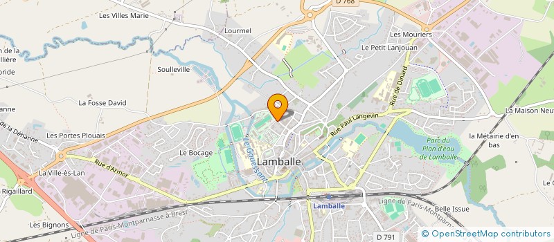 localisation de l'entreprise SCI CHESNIER  LAMBALLE-ARMOR