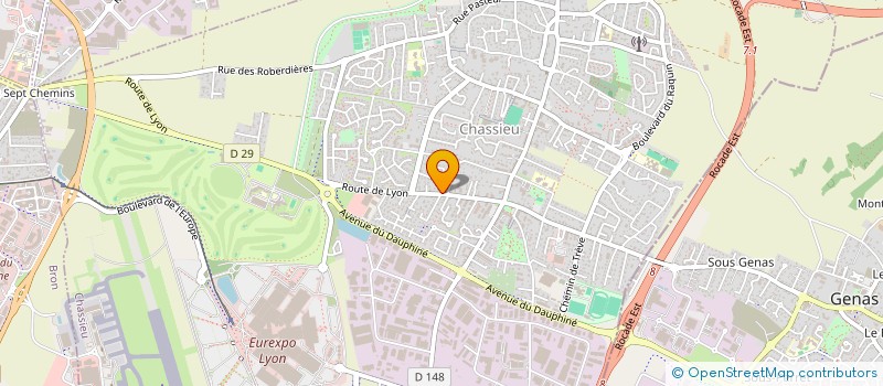 localisation de l'entreprise SCI CHESOA  CHASSIEU