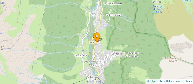 localisation de l'entreprise SCI CHESS  LES CONTAMINES-MONTJOIE