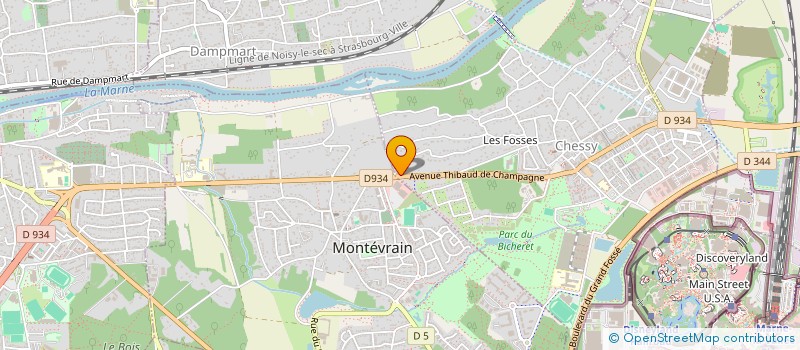 localisation de l'entreprise SCI CHESSY 95  CHESSY