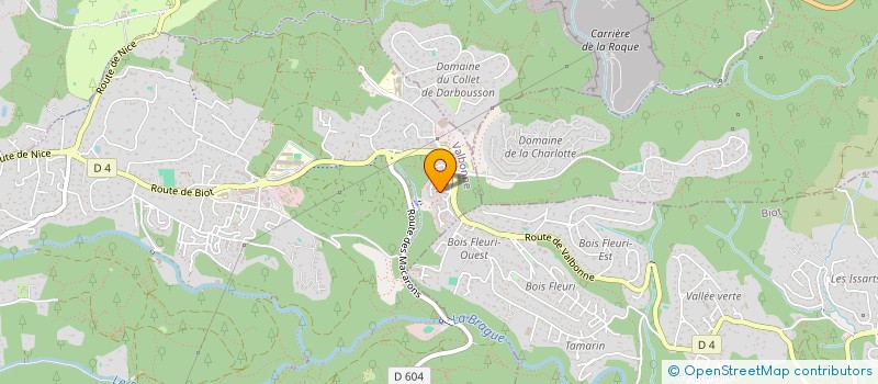 localisation de l'entreprise SCI CHET BAKER  VALBONNE