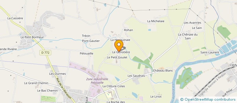 localisation de l'entreprise SCI CHEVAL  GUIPRY-MESSAC