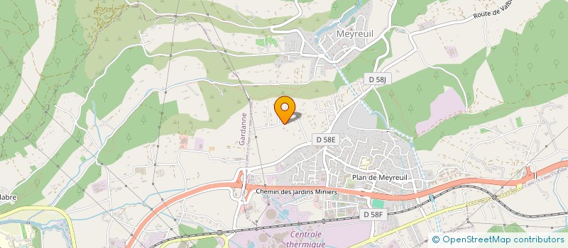 localisation de l'entreprise SCI CHEVAL BLANC  MEYREUIL