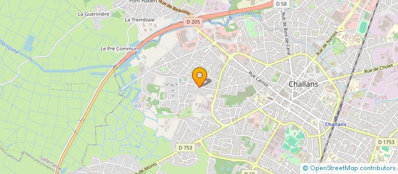 localisation de l'entreprise SCI CHEVAL D'OR à CHALLANS