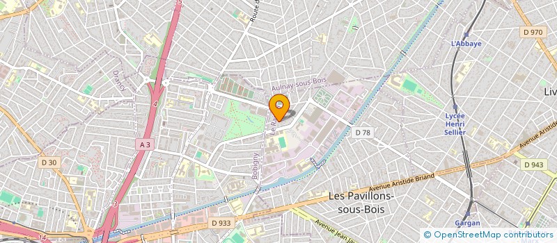 localisation de l'entreprise SCI CHEVAL-ESCARGOT  LES PAVILLONS-SOUS-BOIS