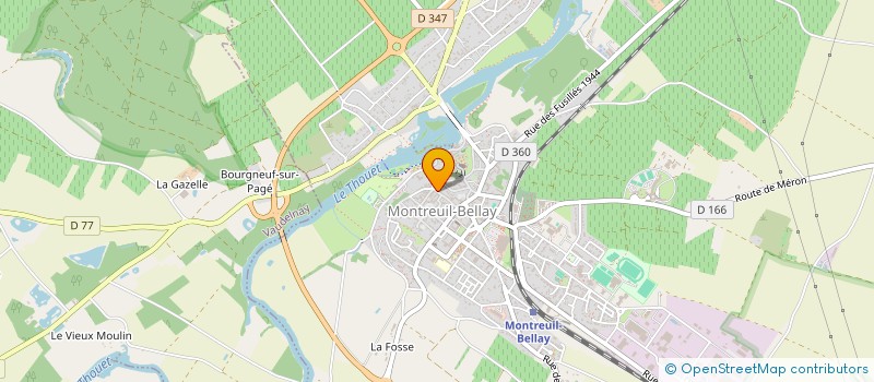 localisation de l'entreprise SCI CHEVALEQUE  MONTREUIL-BELLAY