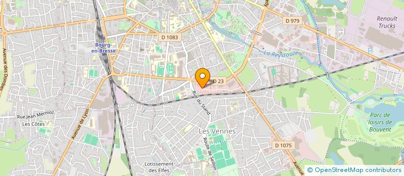 localisation de l'entreprise SCI CHEVALFRANC à BOURG-EN-BRESSE