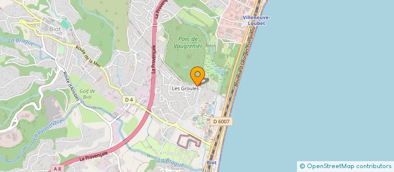localisation de l'entreprise SCI CHEVALIER à ANTIBES