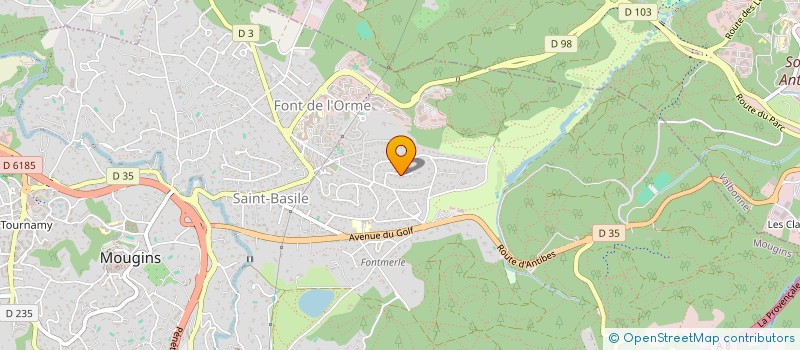 localisation de l'entreprise SCI CHEVALIER à MOUGINS