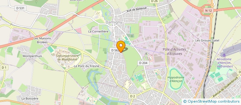 localisation de l'entreprise SCI CHEVALIER à DAMIGNY