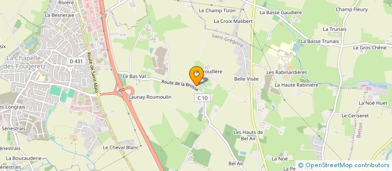 localisation de l'entreprise SCI CHEVALIER  SAINT-GREGOIRE