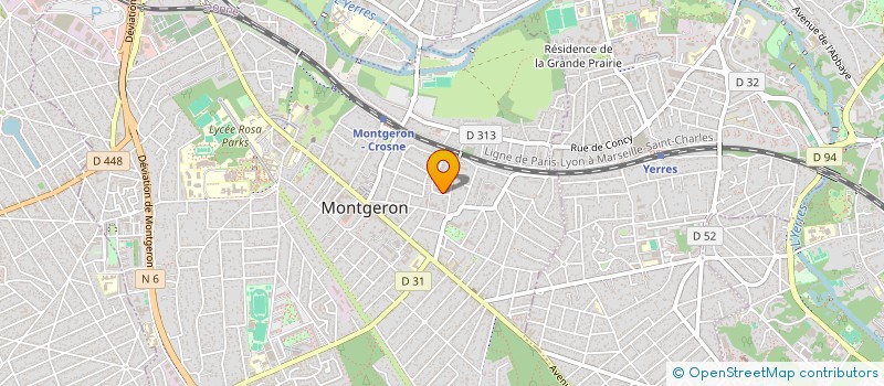 localisation de l'entreprise SCI CHEVALIER CHASSAGNE à MONTGERON