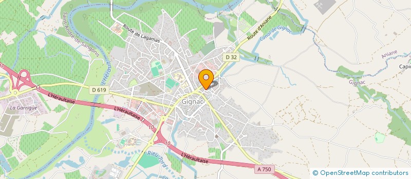 localisation de l'entreprise SCI CHEVALIER DE VINAS  GIGNAC