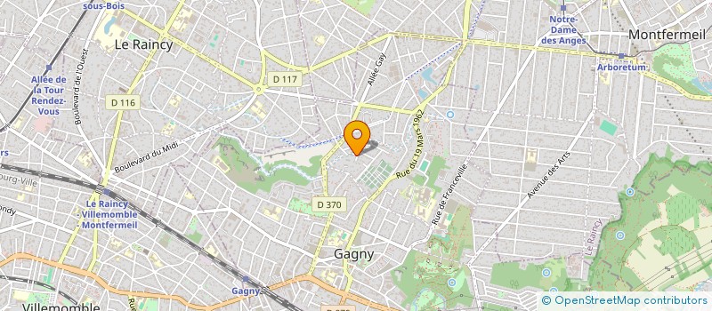 localisation de l'entreprise SCI CHEVALIER DU PRE à GAGNY