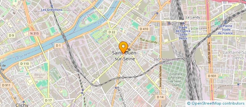 localisation de l'entreprise SCI CHEVALIER FRERES  SAINT-OUEN-SUR-SEINE